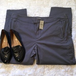 NWT LOFT Grey Skinny Chinos.  Size 18P